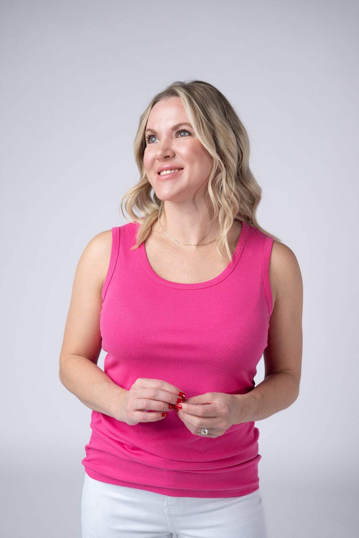 Ava Tank - Hot Pink-tank-Villari Chic, women's online fashion boutique in Severna, Maryland