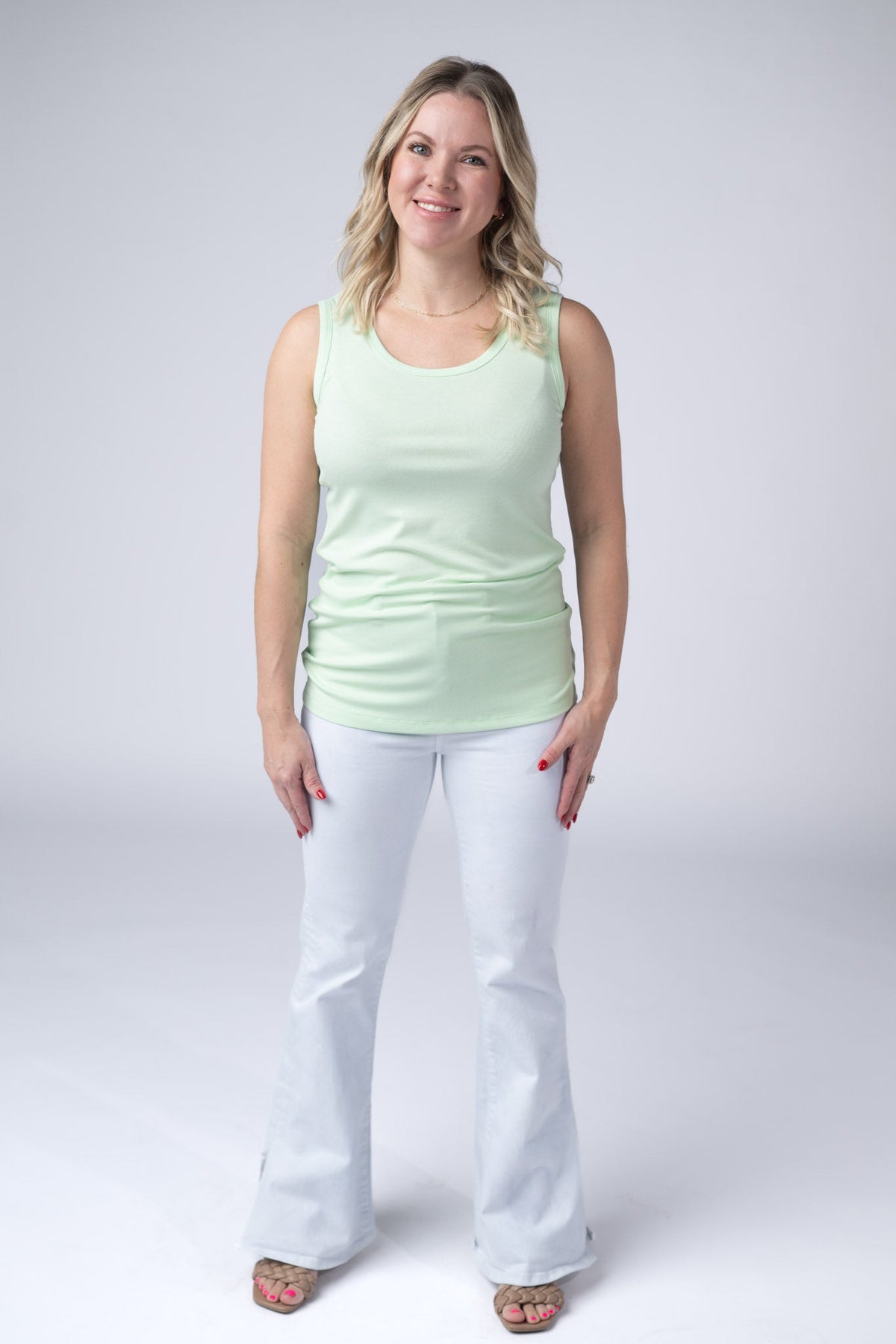 Ava Tank - Lime-tank-Villari Chic, women's online fashion boutique in Severna, Maryland