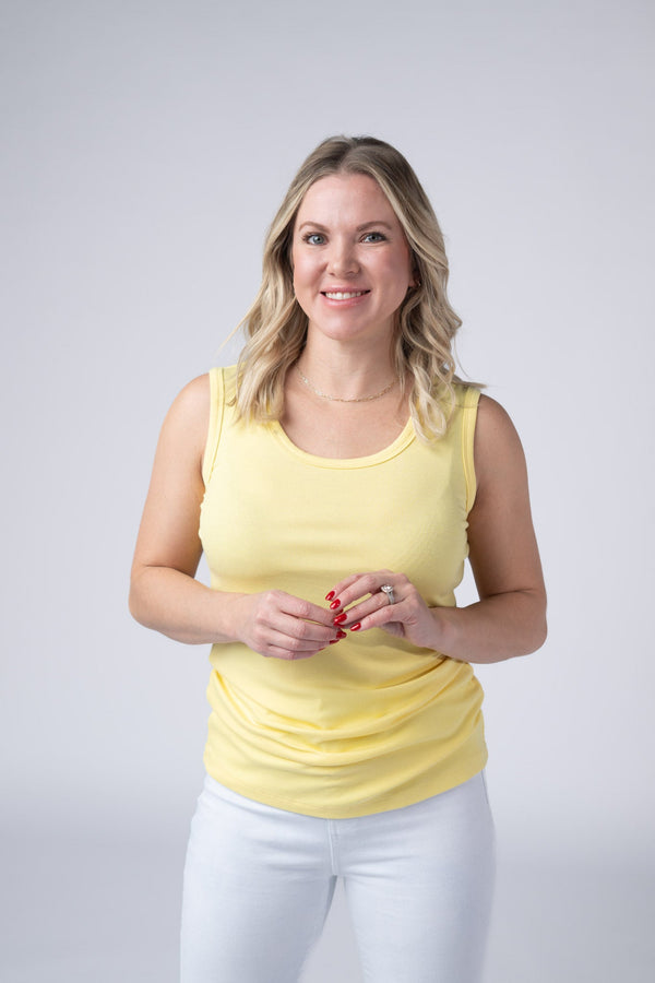 Ava Tank - Yellow-tank-Villari Chic, women's online fashion boutique in Severna, Maryland