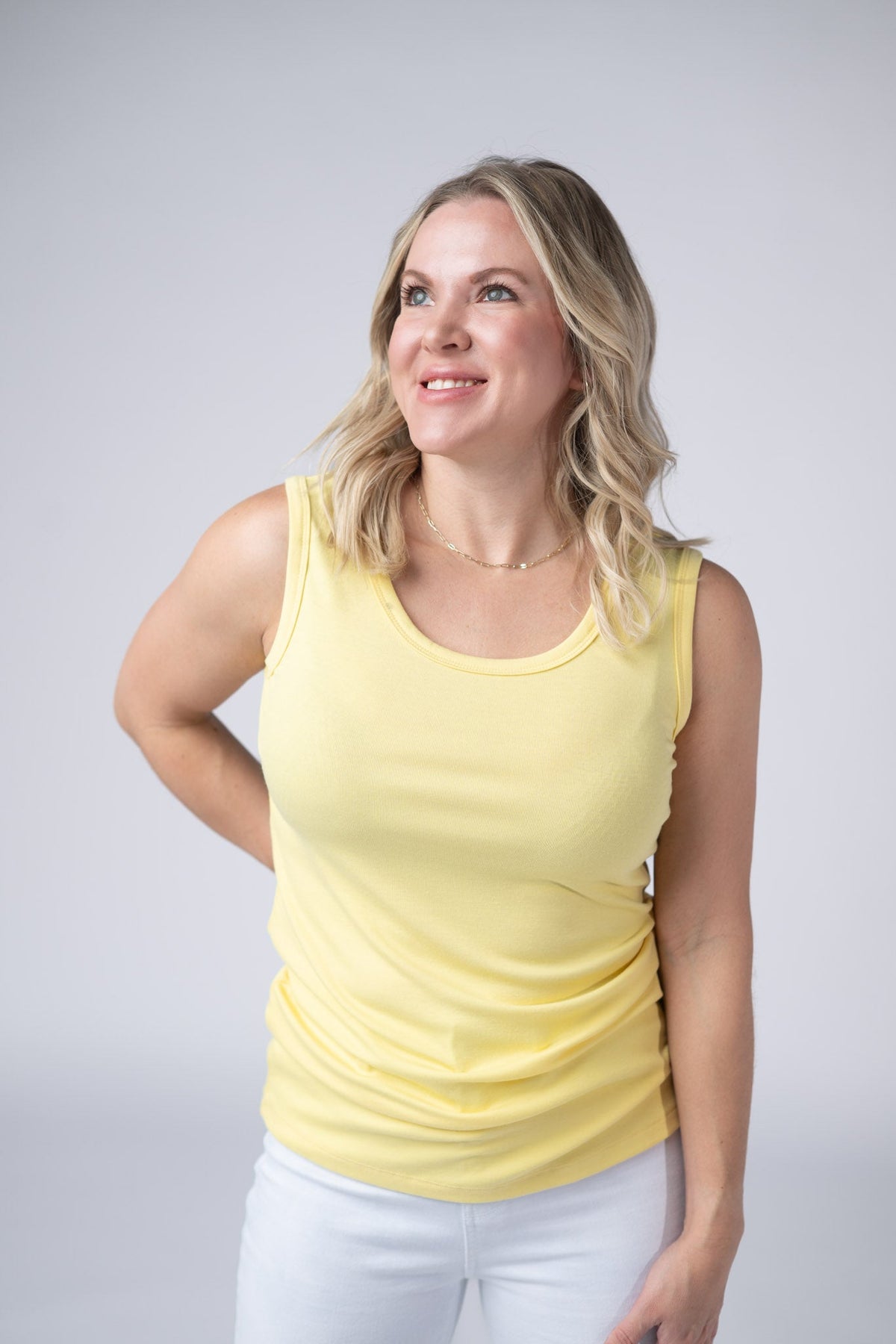 Ava Tank - Yellow-tank-Villari Chic, women's online fashion boutique in Severna, Maryland