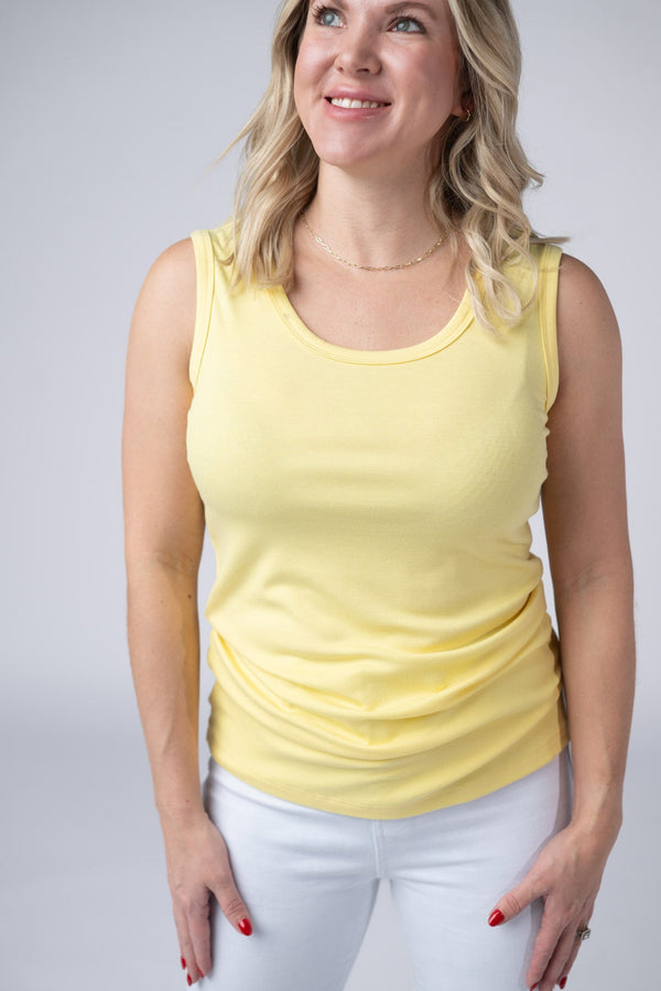Ava Tank - Yellow-tank-Villari Chic, women's online fashion boutique in Severna, Maryland