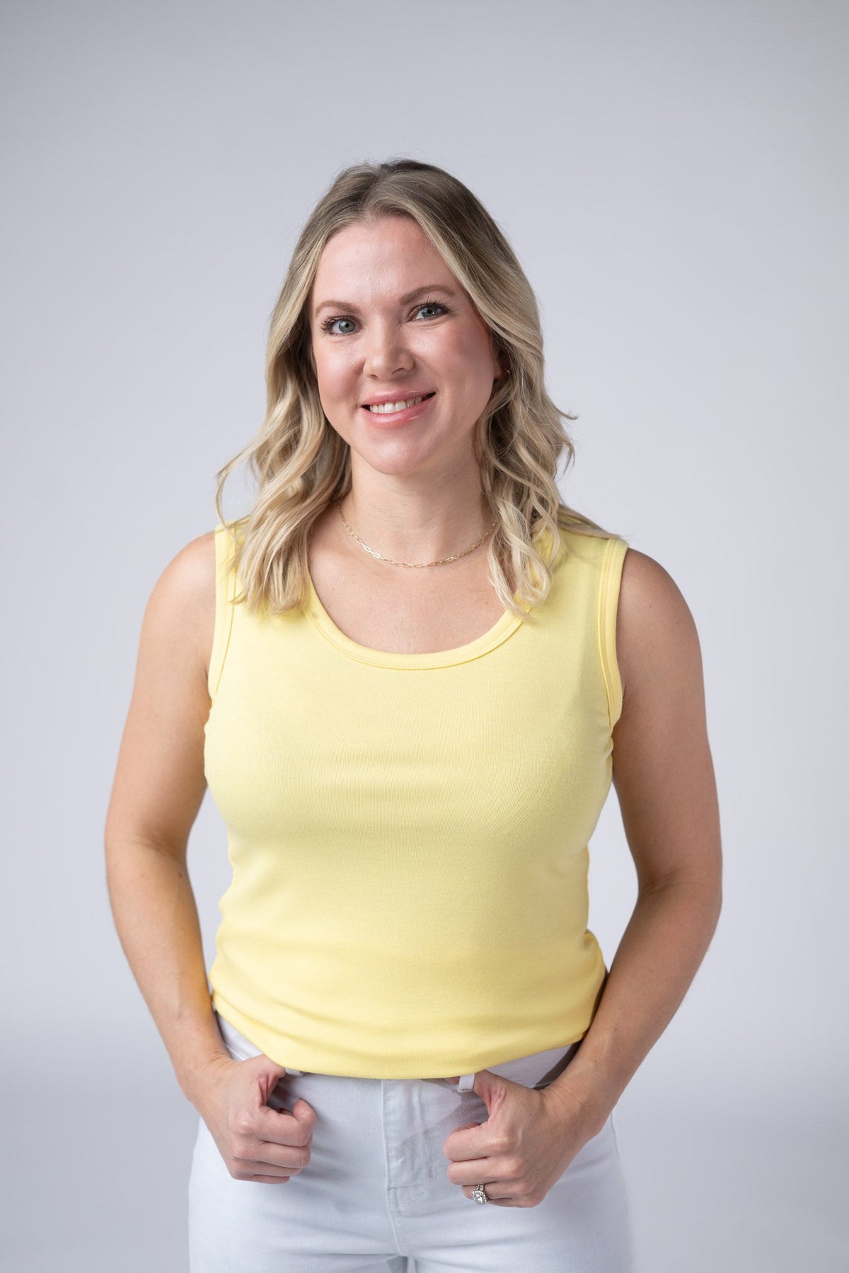 Ava Tank - Yellow-tank-Villari Chic, women's online fashion boutique in Severna, Maryland