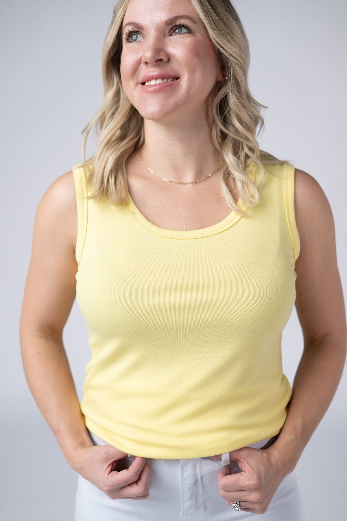 Ava Tank - Yellow-tank-Villari Chic, women's online fashion boutique in Severna, Maryland