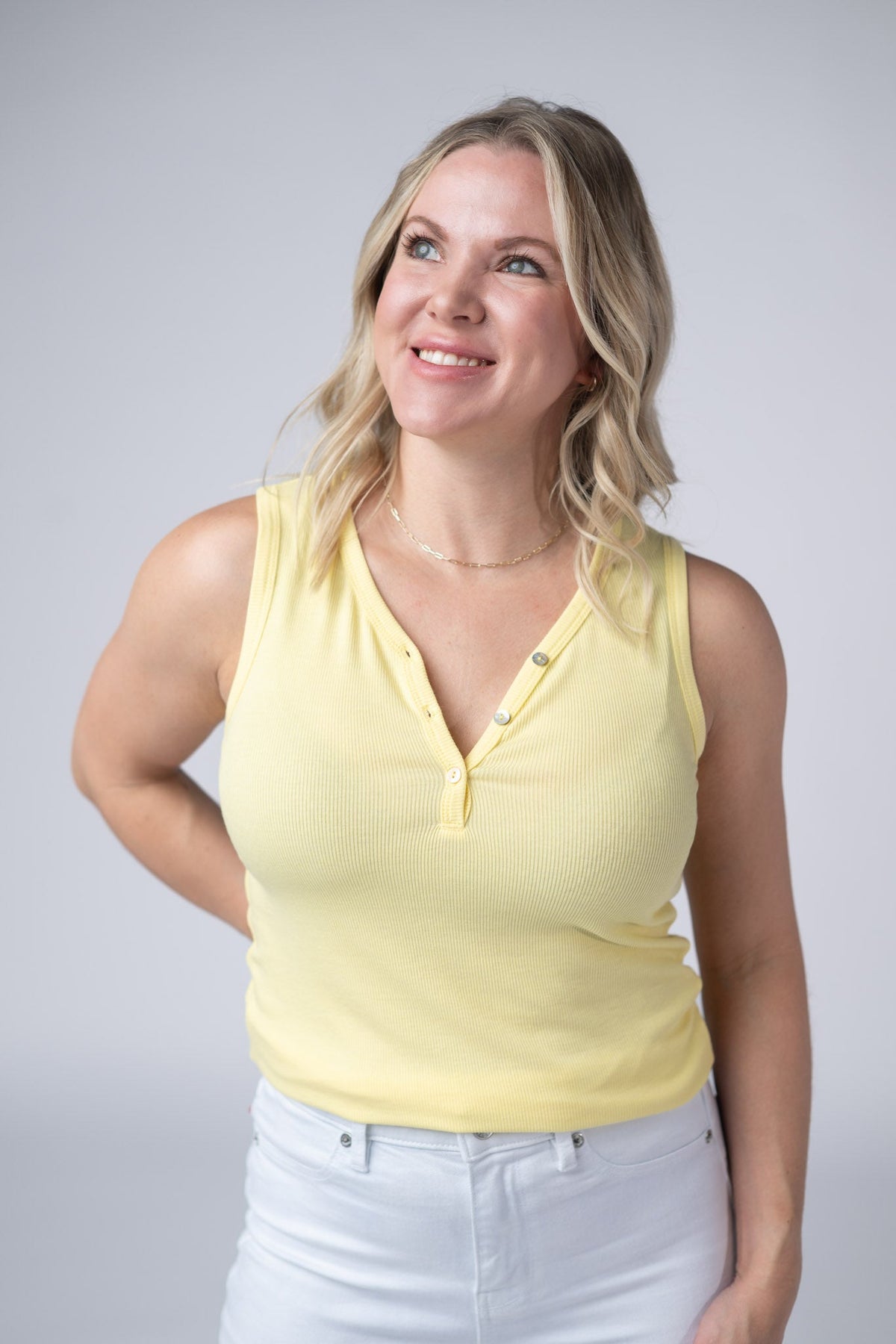 Addison Tank - Yellow-tanks-Villari Chic, women's online fashion boutique in Severna, Maryland