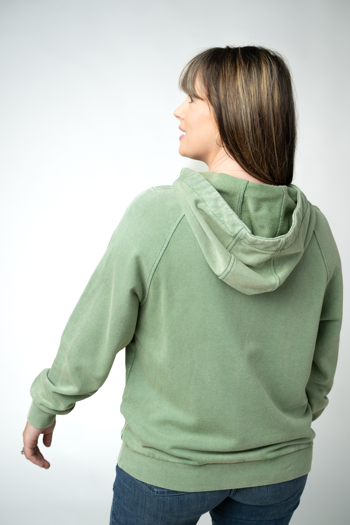 Ryker Vintage Wash Hoodie- Olive-sweatshirt-Villari Chic, women's online fashion boutique in Severna, Maryland