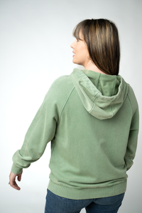 Ryker Vintage Wash Hoodie- Olive-sweatshirt-Villari Chic, women's online fashion boutique in Severna, Maryland