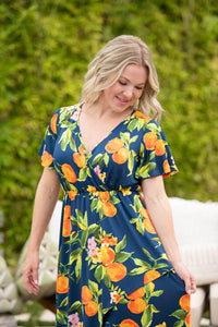 Harley High-Low Dress - Navy Citrus-dress-Villari Chic, women's online fashion boutique in Severna, Maryland