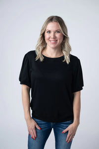 Katie Cozy Top - Black-Tops-Villari Chic, women's online fashion boutique in Severna, Maryland