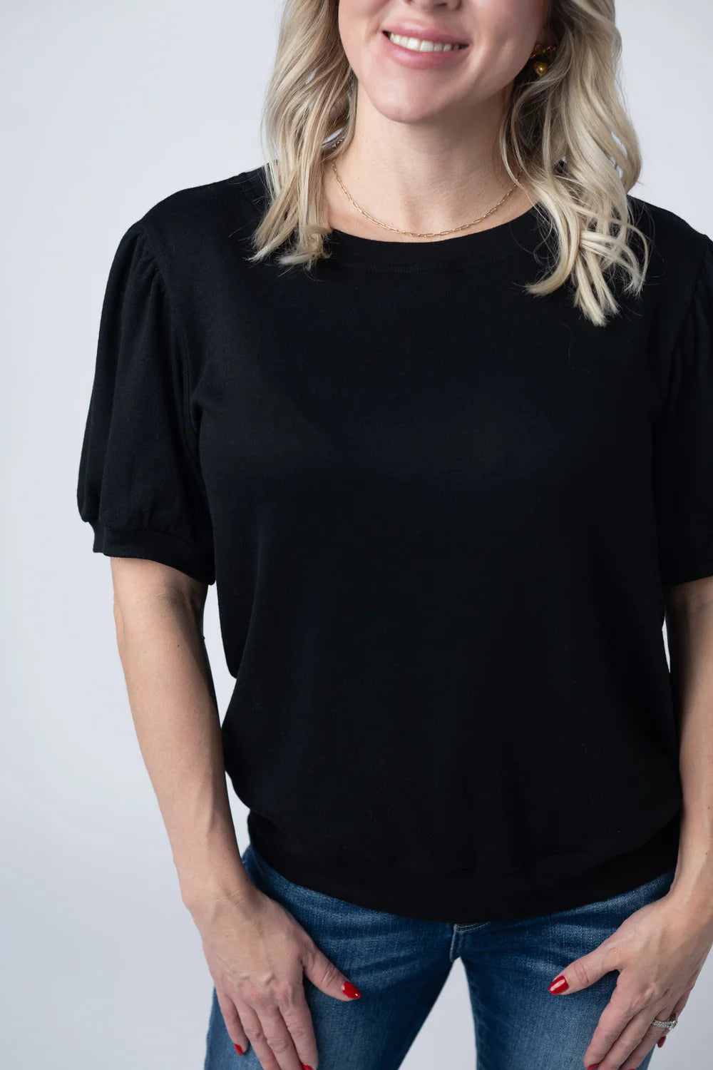 Katie Cozy Top - Black-Tops-Villari Chic, women's online fashion boutique in Severna, Maryland