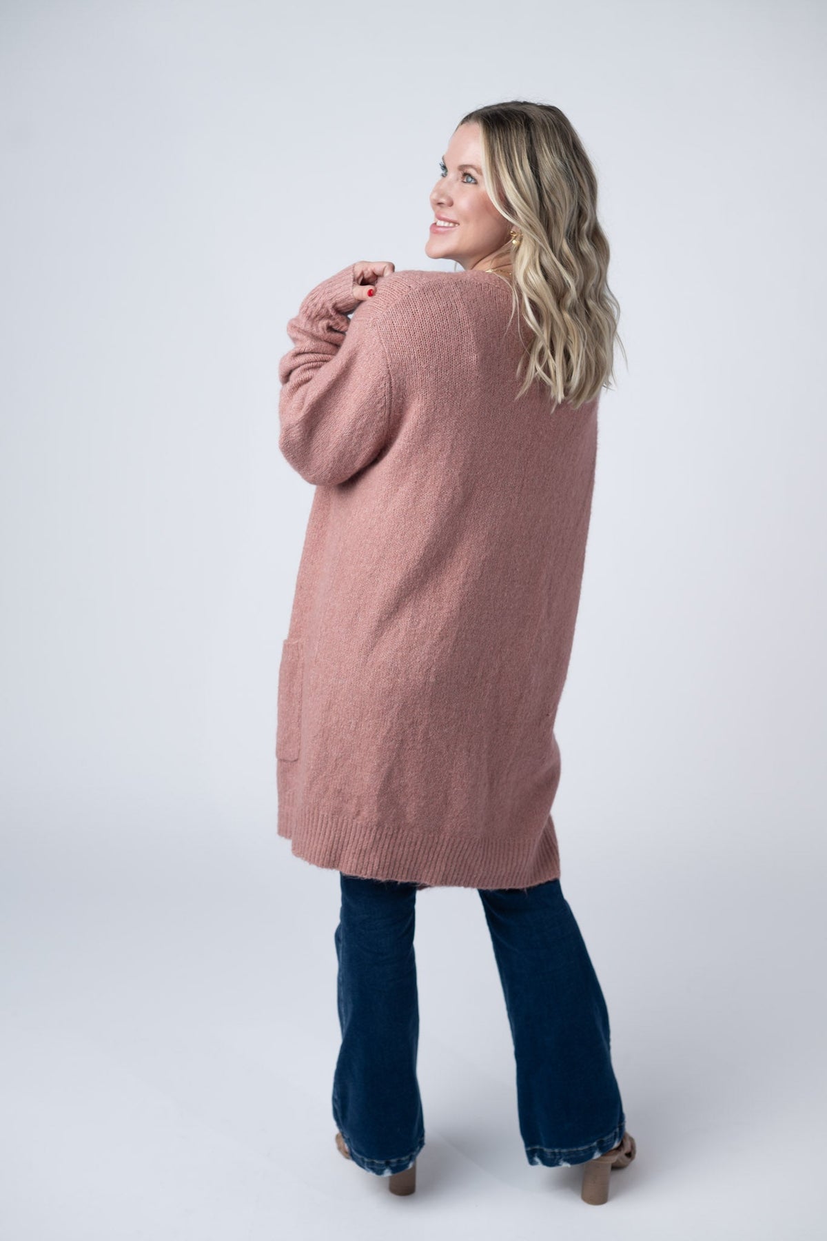 Madison Cozy Cardigan - Dusty Rose-Villari Chic, women's online fashion boutique in Severna, Maryland