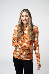Blair Long Sleeve Top - Spooky Autumn-Tops-Villari Chic, women's online fashion boutique in Severna, Maryland