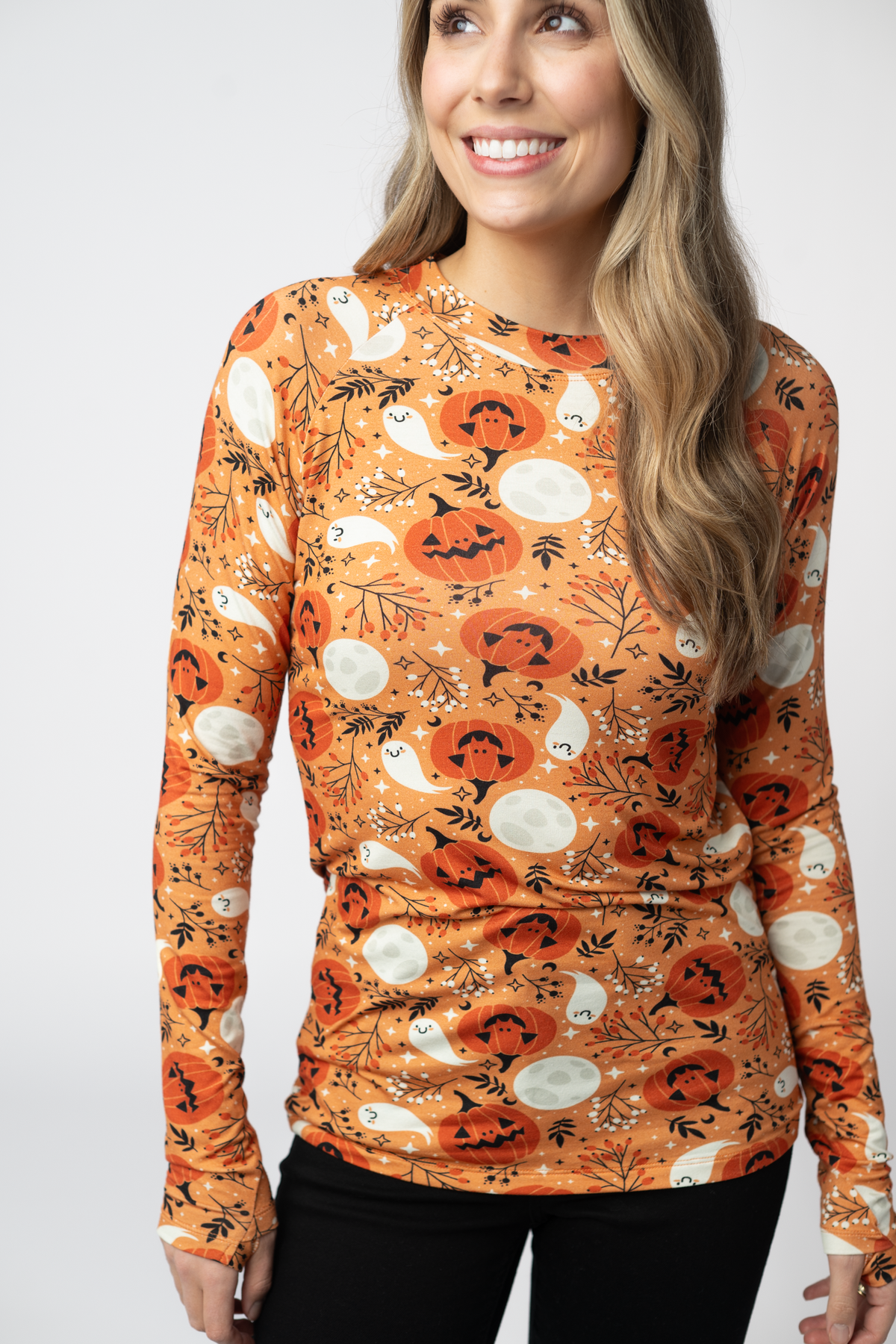 Blair Long Sleeve Top - Spooky Autumn-Tops-Villari Chic, women's online fashion boutique in Severna, Maryland