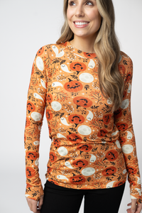 Blair Long Sleeve Top - Spooky Autumn-Tops-Villari Chic, women's online fashion boutique in Severna, Maryland