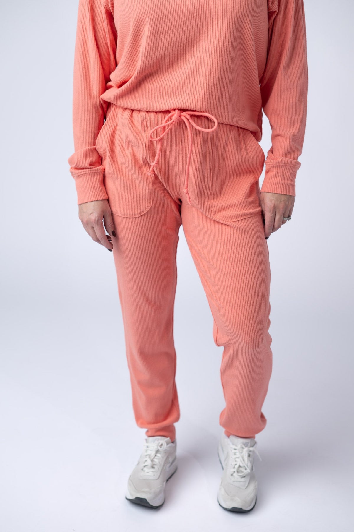 Corrine Joggers - Coral-bottoms-Villari Chic, women's online fashion boutique in Severna, Maryland