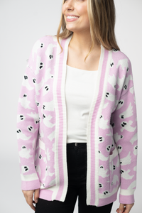 Ghost Pocket Cardigan - Lilac-Cardigan-Villari Chic, women's online fashion boutique in Severna, Maryland