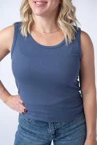 Ava Tank - Blue-tank-Villari Chic, women's online fashion boutique in Severna, Maryland