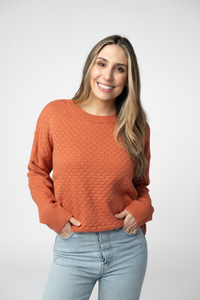 Gianna Pullover Sweater - Pumpkin-sweater-Villari Chic, women's online fashion boutique in Severna, Maryland