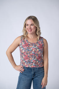 Ava Tank - Bright Floral-tank-Villari Chic, women's online fashion boutique in Severna, Maryland