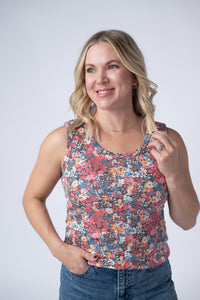 Ava Tank - Bright Floral-tank-Villari Chic, women's online fashion boutique in Severna, Maryland