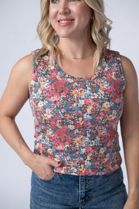 Ava Tank - Bright Floral-tank-Villari Chic, women's online fashion boutique in Severna, Maryland