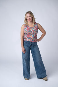 Ava Tank - Bright Floral-tank-Villari Chic, women's online fashion boutique in Severna, Maryland