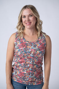 Ava Tank - Bright Floral-tank-Villari Chic, women's online fashion boutique in Severna, Maryland
