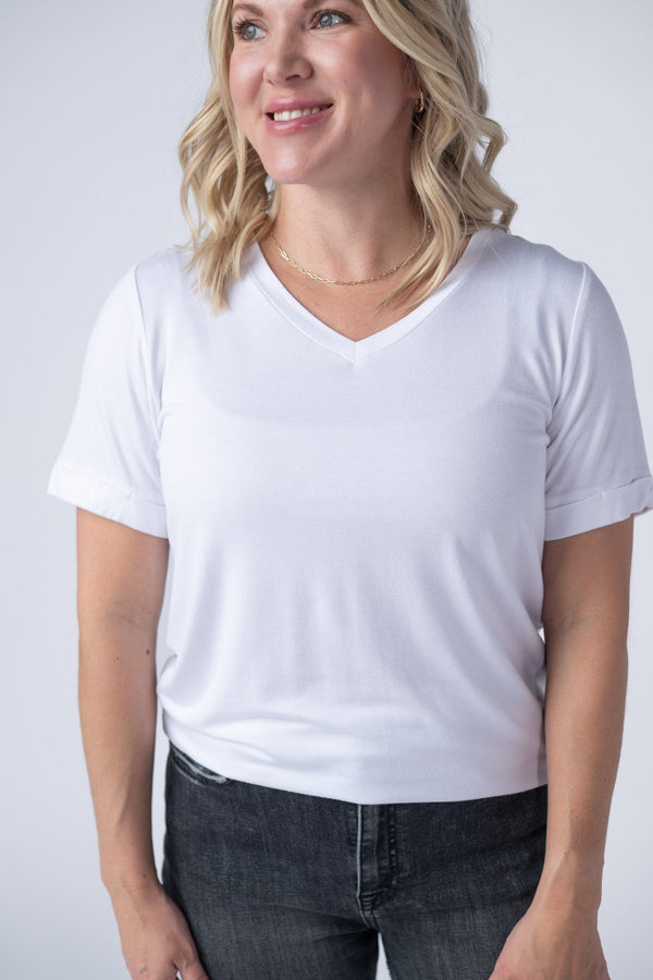 Sophie Tee - White-Shirts-Villari Chic, women's online fashion boutique in Severna, Maryland