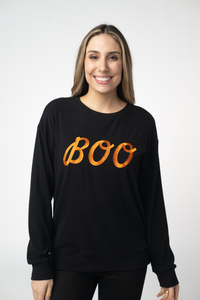 Corrine Embroidered Pullover Top - BOO-Pullover-Villari Chic, women's online fashion boutique in Severna, Maryland