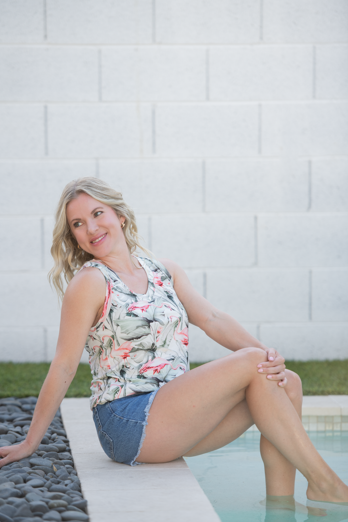 Noelle Tank - Flamingos-tank-Villari Chic, women's online fashion boutique in Severna, Maryland