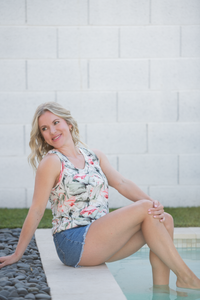 Noelle Tank - Flamingos-tank-Villari Chic, women's online fashion boutique in Severna, Maryland