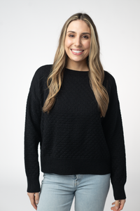 Gianna Pullover Sweater - Black-sweater-Villari Chic, women's online fashion boutique in Severna, Maryland
