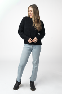 Gianna Pullover Sweater - Black-sweater-Villari Chic, women's online fashion boutique in Severna, Maryland