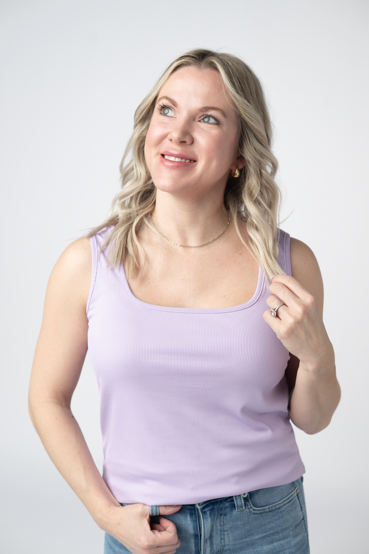 Rachel Ribbed Tank - Lavender-tank-Villari Chic, women's online fashion boutique in Severna, Maryland