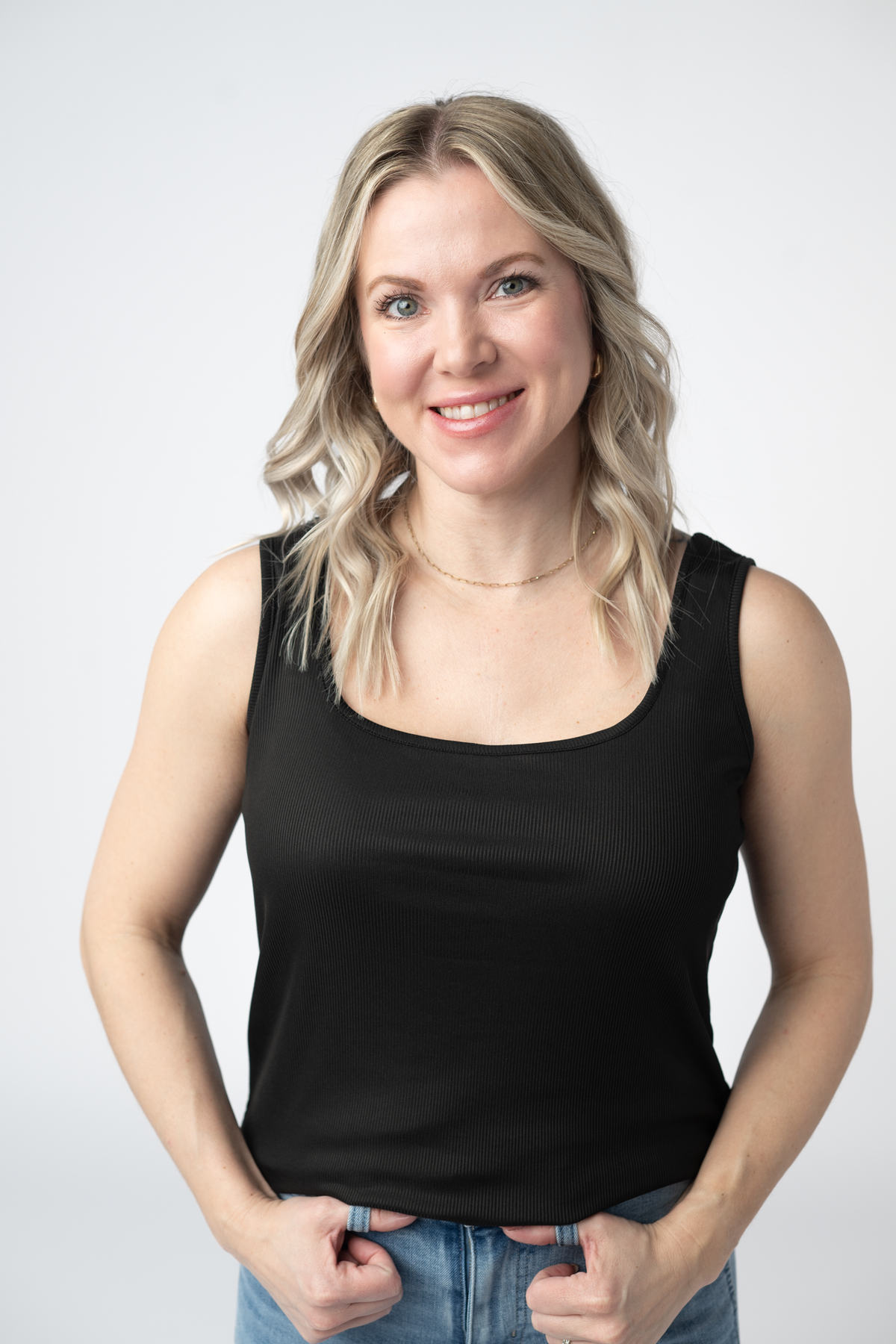 Rachel Ribbed Tank - Black-tank-Villari Chic, women's online fashion boutique in Severna, Maryland