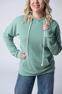 Kacey Ribbed Hoodie - Sage-clothing-Villari Chic, women's online fashion boutique in Severna, Maryland
