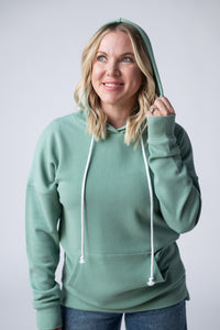 Kacey Ribbed Hoodie - Sage-clothing-Villari Chic, women's online fashion boutique in Severna, Maryland