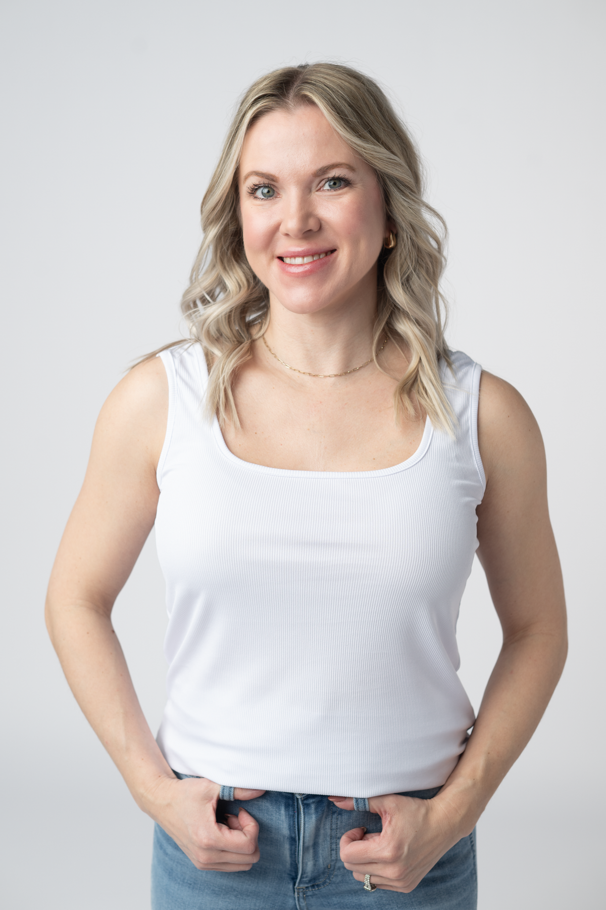 Rachel Ribbed Tank - White-tank-Villari Chic, women's online fashion boutique in Severna, Maryland