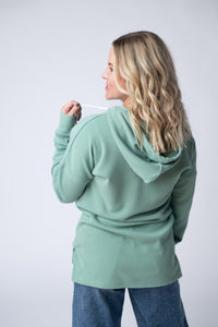 Kacey Ribbed Hoodie - Sage-clothing-Villari Chic, women's online fashion boutique in Severna, Maryland