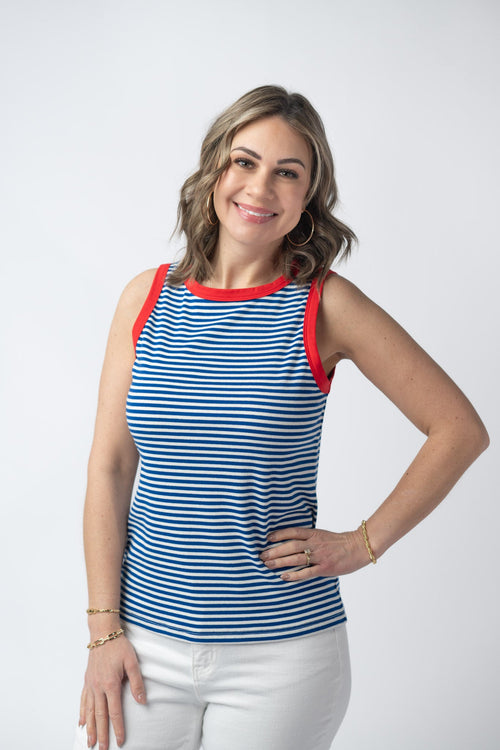 Classic Tank - Patriotic Stripes-tank-Villari Chic, women's online fashion boutique in Severna, Maryland