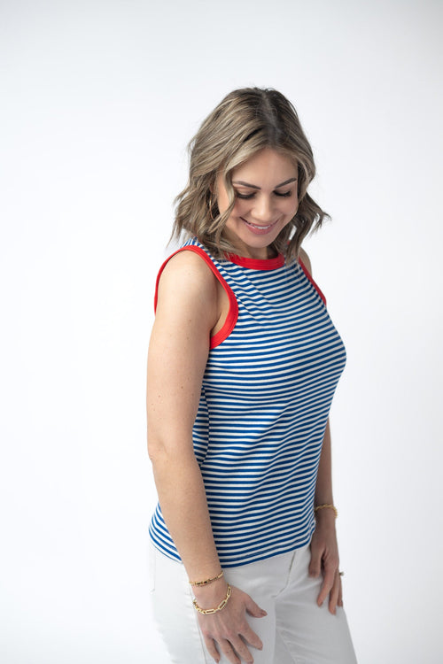 Classic Tank - Patriotic Stripes-tank-Villari Chic, women's online fashion boutique in Severna, Maryland