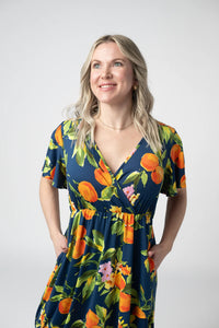Harley High-Low Dress - Navy Citrus-dress-Villari Chic, women's online fashion boutique in Severna, Maryland