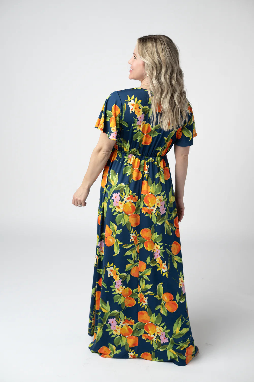 Harley High-Low Dress - Navy Citrus-dress-Villari Chic, women's online fashion boutique in Severna, Maryland