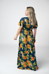 Harley High-Low Dress - Navy Citrus-dress-Villari Chic, women's online fashion boutique in Severna, Maryland