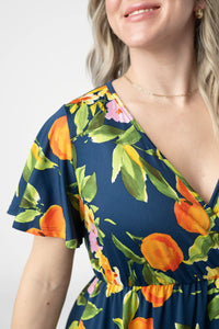 Harley High-Low Dress - Navy Citrus-dress-Villari Chic, women's online fashion boutique in Severna, Maryland