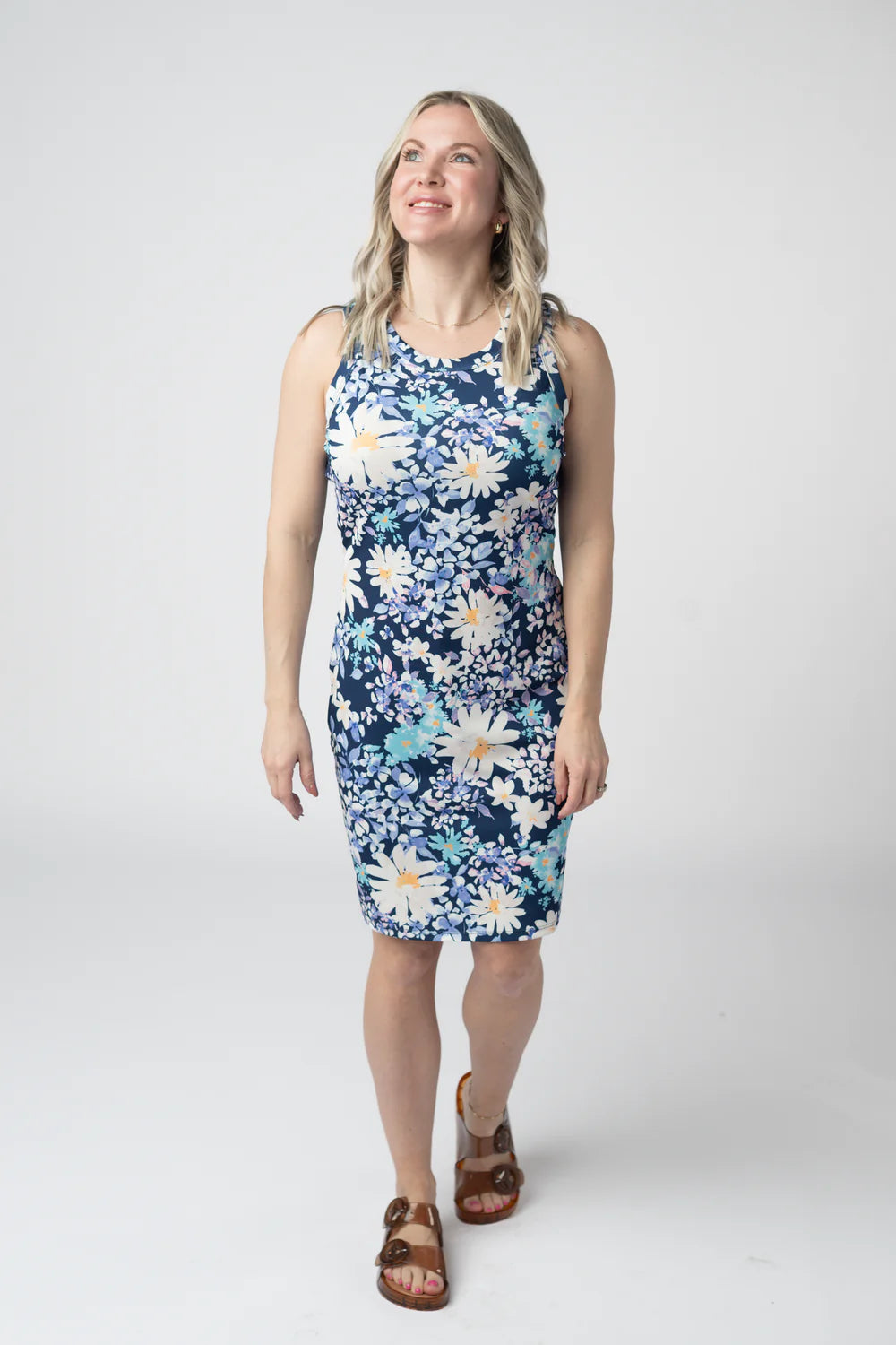 Mariah Ribbed Dress - Daisy Blues-dress-Villari Chic, women's online fashion boutique in Severna, Maryland