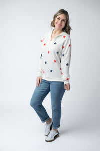 American Stars Hoodie-hoodie-Villari Chic, women's online fashion boutique in Severna, Maryland