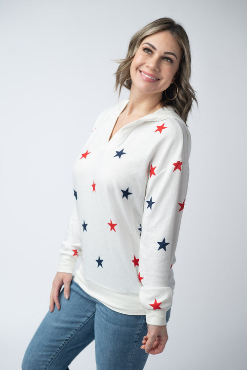 American Stars Hoodie-hoodie-Villari Chic, women's online fashion boutique in Severna, Maryland