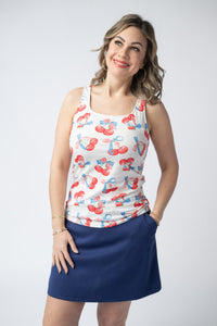 Serena Luxe Skort - Navy-skirts-Villari Chic, women's online fashion boutique in Severna, Maryland