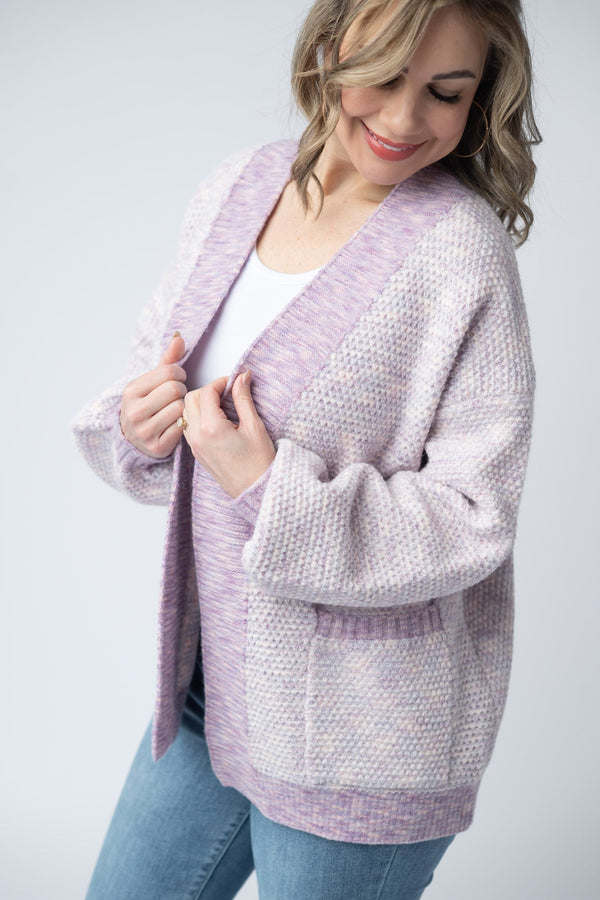 Kinsley Cardigan - Purple Mix-Cardigan-Villari Chic, women's online fashion boutique in Severna, Maryland