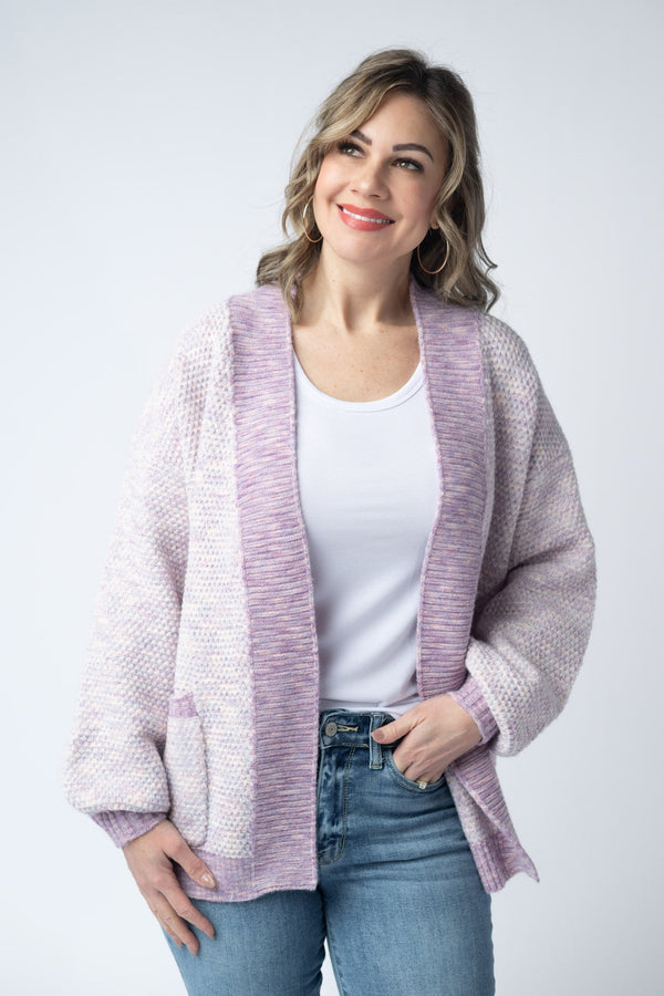 Kinsley Cardigan - Purple Mix-Cardigan-Villari Chic, women's online fashion boutique in Severna, Maryland